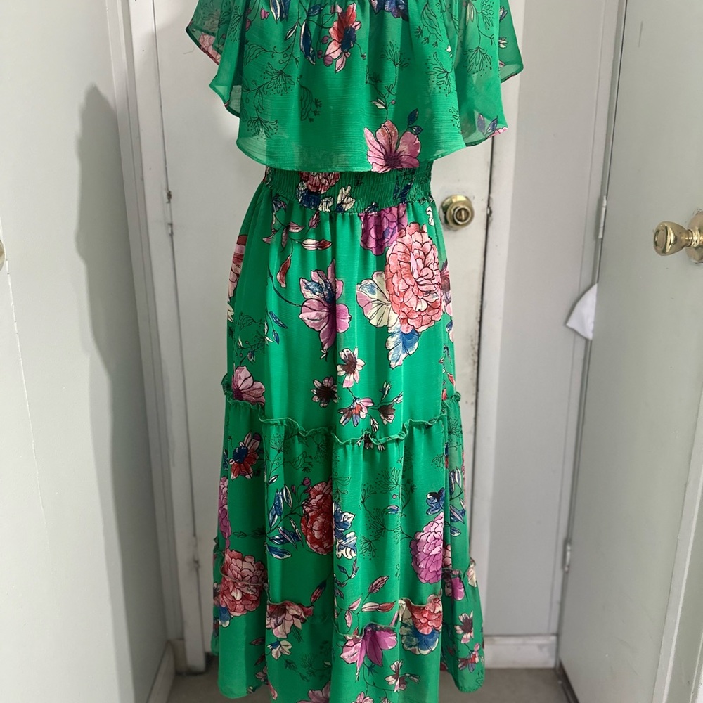 Rabbit Rabbit Rabbit Green Floral Maxi Dress - Picture 3 of 4